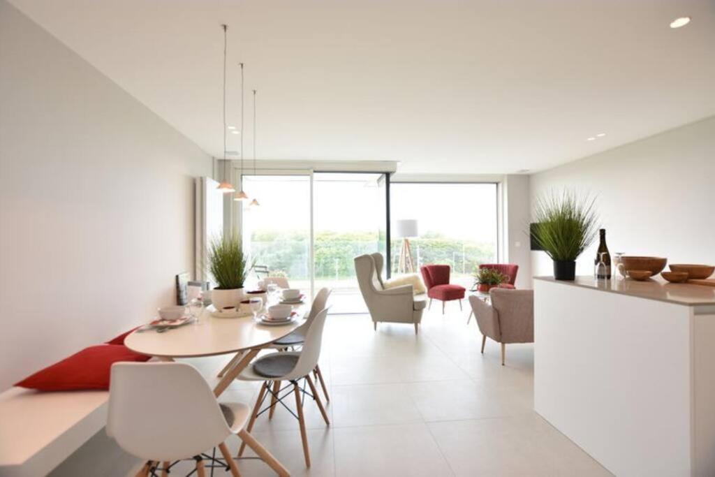 Luxe Apt In Centrum Bredene Overlooking The Dunes Bagian luar foto